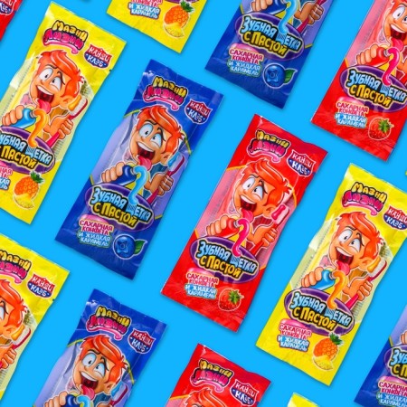 Assorted sugar "toothbrush with paste", 15 g-5