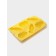 Baking a baking center "Rabbits. Carrot ”, silicone, 6 cells, 26.6 × 16.3 × 3.9 cm, yellow