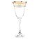 A set of glasses for red wine ASIO, Panto Gold decor, 250 ml x 6 pcs.