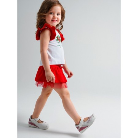 Set for the girl PlayTode: T-shirt and skirt-short, height 80 cm-2