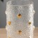 VAZA Glass "Milagros" circles volume, 24.5x10 cm, transparent