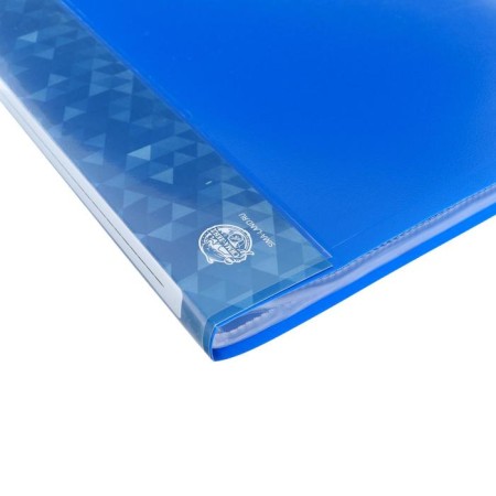 Folder with 40 A4, 500 microns, Calligrata, pocket on the spine, blue-3