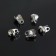 Container, color silver, 3.2 mm (set 20 pcs.)