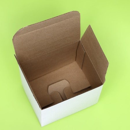Box under a mug, without a window, white 12 x 9.5 x 12 cm-3