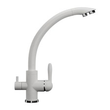 Mixer for the kitchen Ulgran U017-341, two-wound, ultra-white color