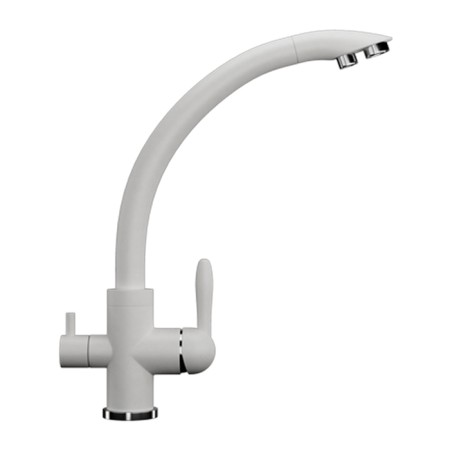 Mixer for the kitchen Ulgran U017-341, two-wound, ultra-white color