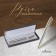 Gift handle, ball "engraving" in the leatherette case, rotary