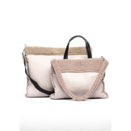 Gobo is female, eco -leather, ludor beige, 40x2x35 cm-1