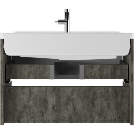 Domino IGAN Domino Domino under the Mario 80 sink, concrete, suspended, with 1 upper box-3
