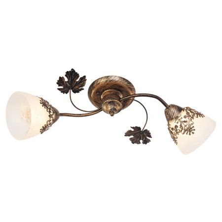 Economic light chandelier 1866k/2, 2x40W E27, brown color-1