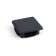 Internal plug 50x50 mm, universal, black