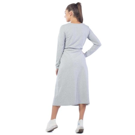 Women's dress Light, size 44, color gray melange-4