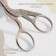 Set of scissors Gift: Close scissors 9 ", 23.5 cm, scissors embroidery" her tower "3.7, 9.5 cm, silver color