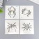 Tattoo on the body phosphorus "spiders" mix 6x6 cm