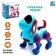 IQ DOG robot pillbox, sings, works, works from batteries, blue color
