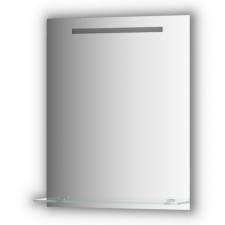 A mirror with a shelf 60 cm, with a built-in LED-lighter 4 W, 60x75 cm, evoForm