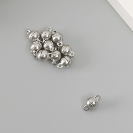 Floor with Magnetic Metal "Ball" silver 0.6x1.1x0.6 cm