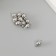 Floor with Magnetic Metal "Ball" silver 0.6x1.1x0.6 cm