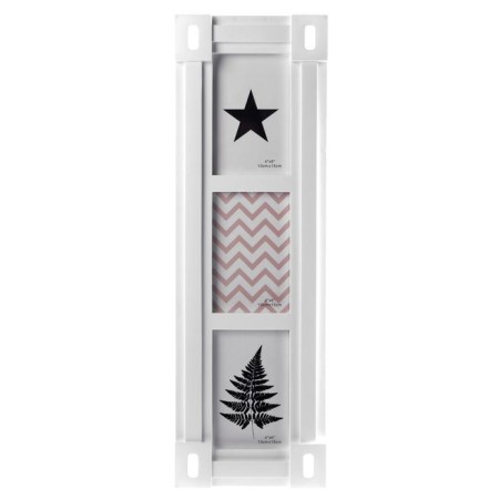 Photo frame Plastic in 3 photos 10x15 cm "Right lines" white 53.5x17.5x2.5 cm-3