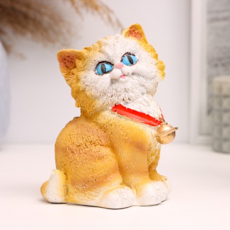 Pig a piggy bank "Kitten with a bell" 12cm