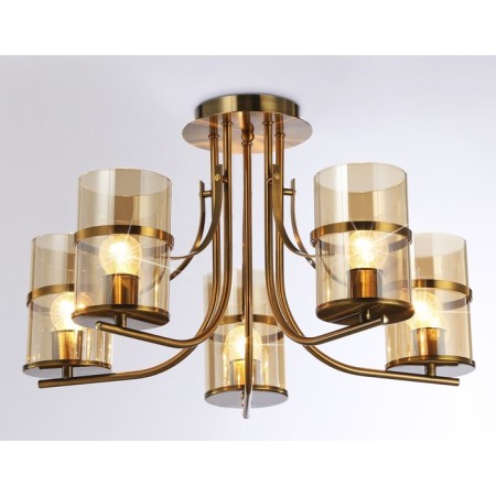 Suspended chandelier Ambrella Light, Traditional, TR3222, 5HE27, Color Gold-3