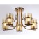 Suspended chandelier Ambrella Light, Traditional, TR3222, 5HE27, Color Gold