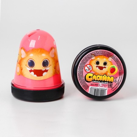 Cream-Slime slime with strawberry aroma, 100 g-1