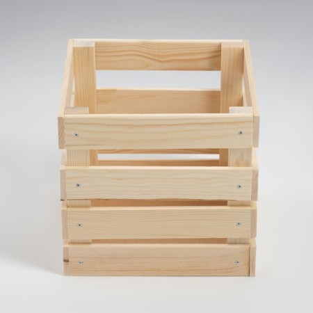 Box wooden for shelves with a depth of 25x25x23 cm-3