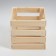Box wooden for shelves with a depth of 25x25x23 cm