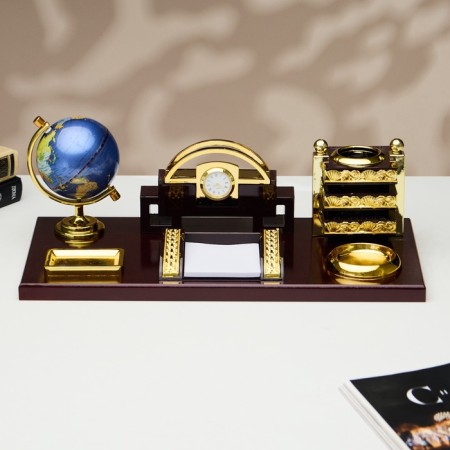 Tables set 6V1 (block d/papers, sub. D/seal, pencil case, clock, business card holder, globe)-1