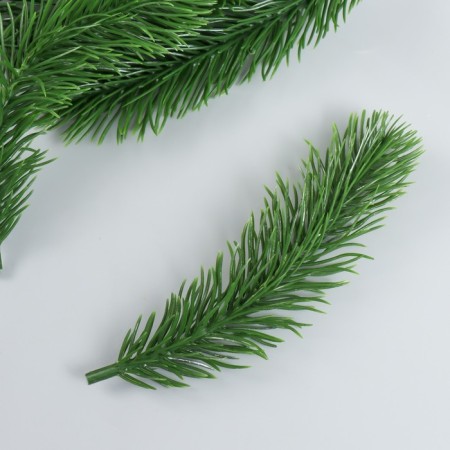 Decor for creativity "spruce branch" light green 14.5 cm
