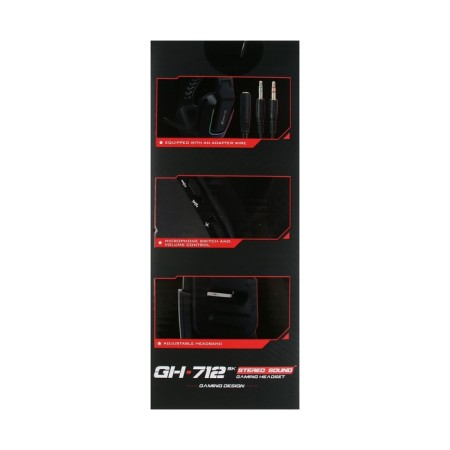 Headphones XTRIKE Me GH-712, game, full-size, backlight, MIC, USB + 3.5mm, 2 m, black-4