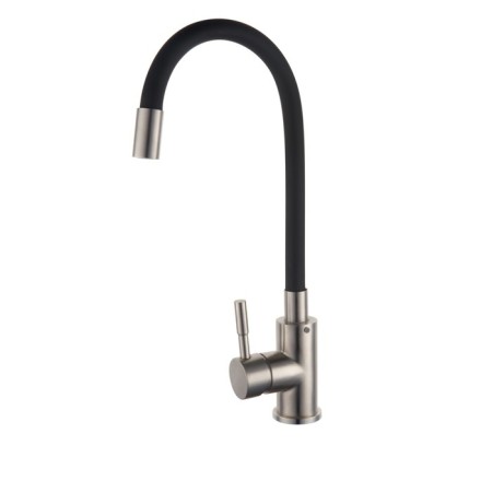 Kitchen mixer RMS SUS124BL-016F, single-leaf, high spout 26 cm, black/chrome