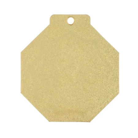Prize medal "1 place", d = 5 cm., Golden color-4