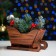 New Year. Wooden Kashpo 20 × 12 × 13 cm "Sanka", branded giving beautifully