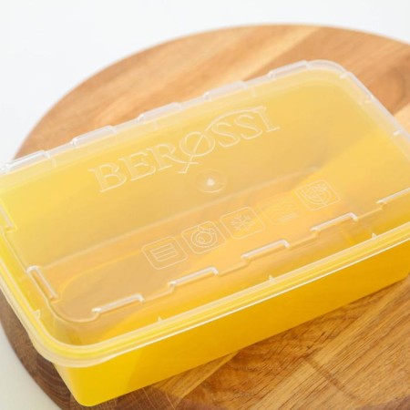 A set of containers for freezing 1 l zip, 3 pcs, yellow color-1