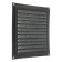 Ventilation grate Zein Lux RM1919SR, 190 x 190 mm, with a grid, metal, silver