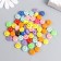 Beads for creativity Plastic "Golden Smiley on Bright" set of 20 g 0.6x1x1 cm
