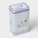 Bank for bulk products "geese", 2.7 l, 13.5 x 9.5 x 21.5 cm, tin, white color in peas