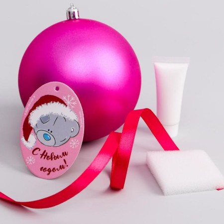 New Year's set for creativity. Christmas ball with a handle of the hand "New Year!"-1