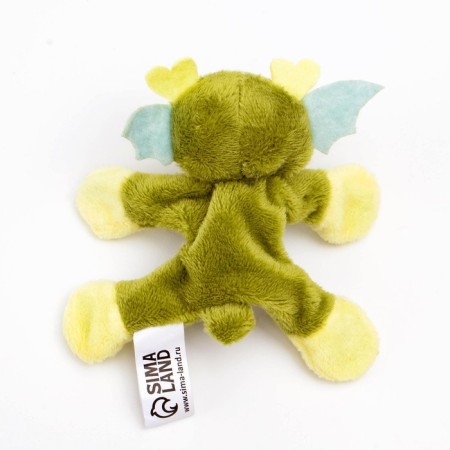Soft toy-Magnet "Dragon", 8.5 cm, light green color-1