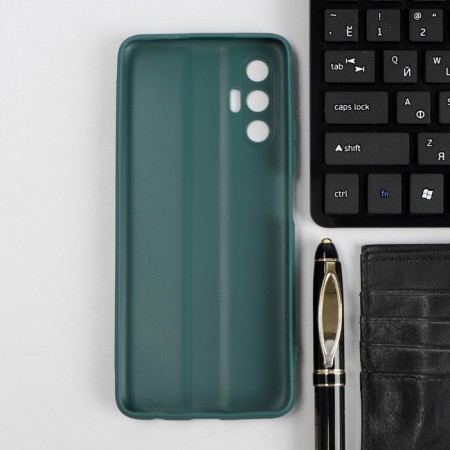 Red Line Ultimate case, for Tecno Pova 3, silicone, dark green-1