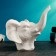 Kashpo - Vase "Elephant" White, 13x12x15cm