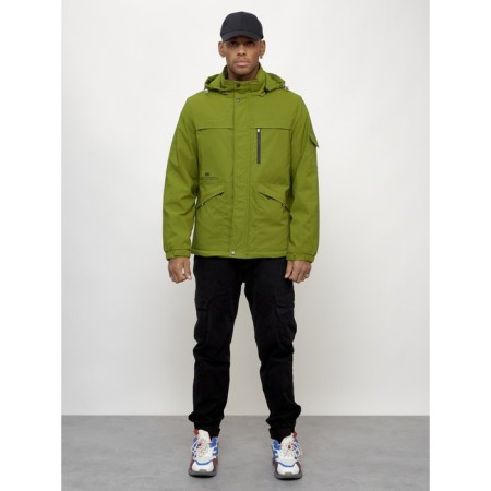 Sports male jacket, size 54, green color-6