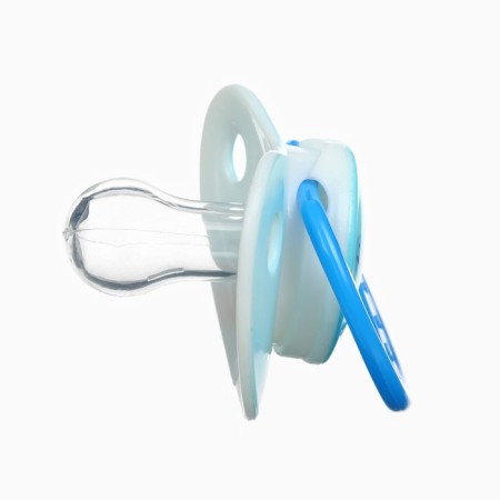 Set: nipple - a dummy with a crocodile holder, classic, +6 months, blue color-2