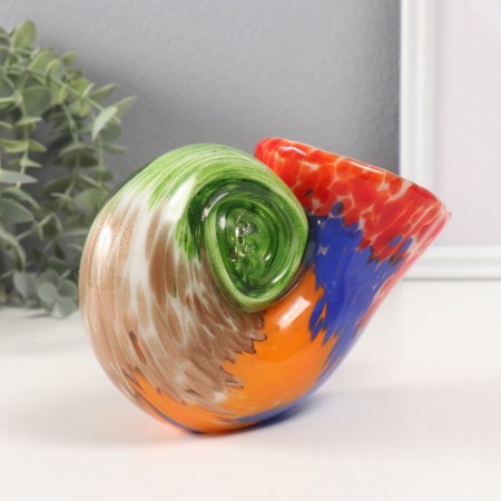 Suvenir glass "Sea shell" multi -colored 9x20x12 cm-1