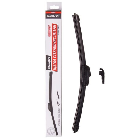 Skyway wiper brush, 16 "/ 400 mm, frameless, 1 adapter