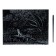 Big engraving with the effect of silver "Cat on the lake"