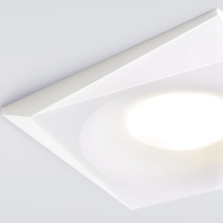 Luminaire Interceptible Elektrostandard, Margin, 94x94x25 mm, GU10, white color-1