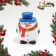 New Year. Brying toy for dogs "Snowman", vinyl, 6.7 x 8.5 cm